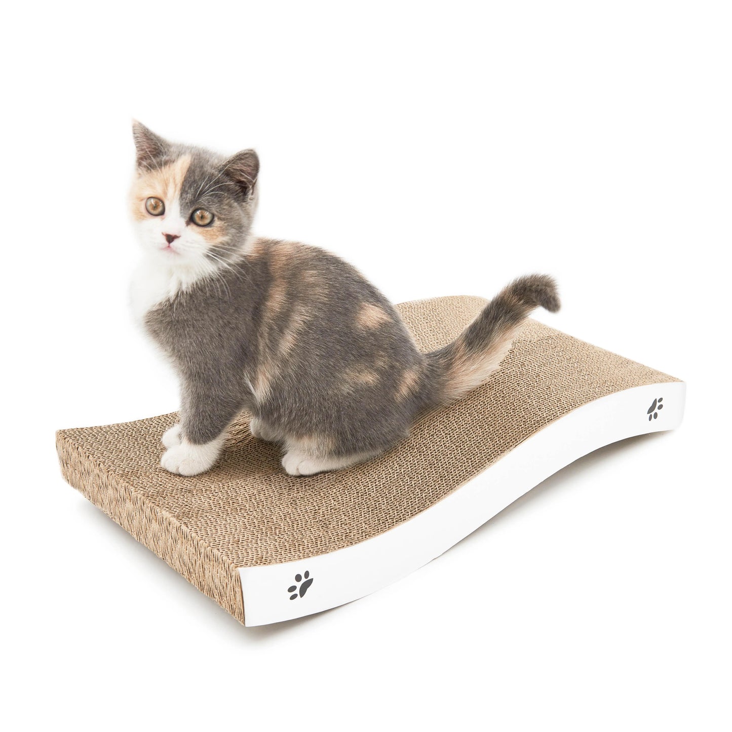 Conlun Cat Scratcher for Indoor Cats 22.8 Inch L Shaped Vertical Scratching Board with Ball Toy Light Wood L-Shaped Wall-Mounted Cat Scratcher Springtok Ramp Apartment Sturdy Home Durable Construction Easy Assembly Striped Design Tiktokshopspringglowup