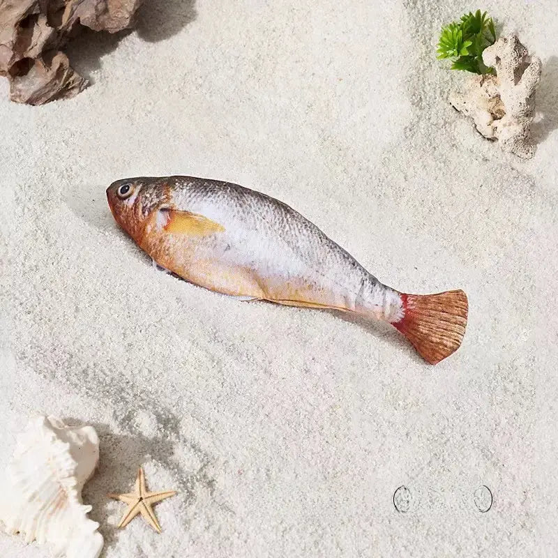 Ultra-Realistic Flopping Fish Cat Toys 3 Pack, Interactive Cat Toys for All Breeds, Tap-Activated 3 Flapping Mode, Sardine/Saury/Yellow Croaker, 7.1 Inches, with Catnip, Rechargeable,Interactive Pet Toys Tiktokshopspringglowup