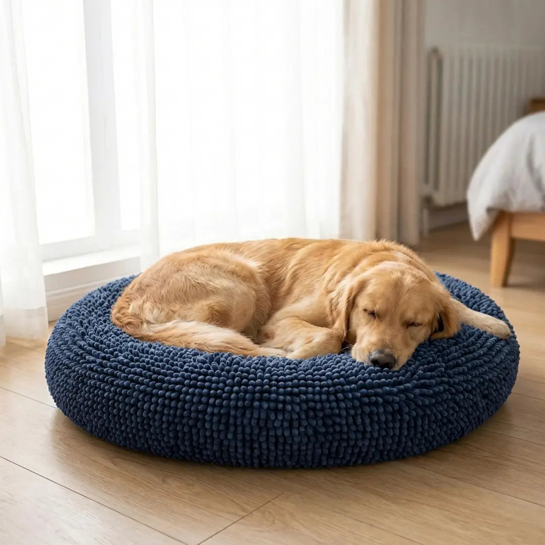 Muddy Mat Cloud K-9 Chenille Pet Bed - Round