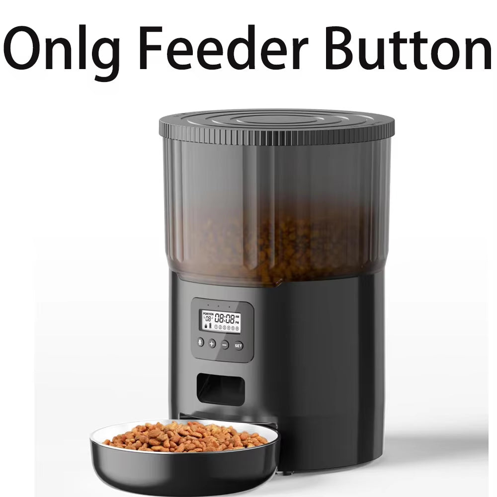 4L Smart Pet Feeder with Tuya WiFi Connectivity and 2L Automatic Drinking Fountain for Dogs and Cats