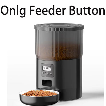 4L Smart Pet Feeder with Tuya WiFi Connectivity and 2L Automatic Drinking Fountain for Dogs and Cats