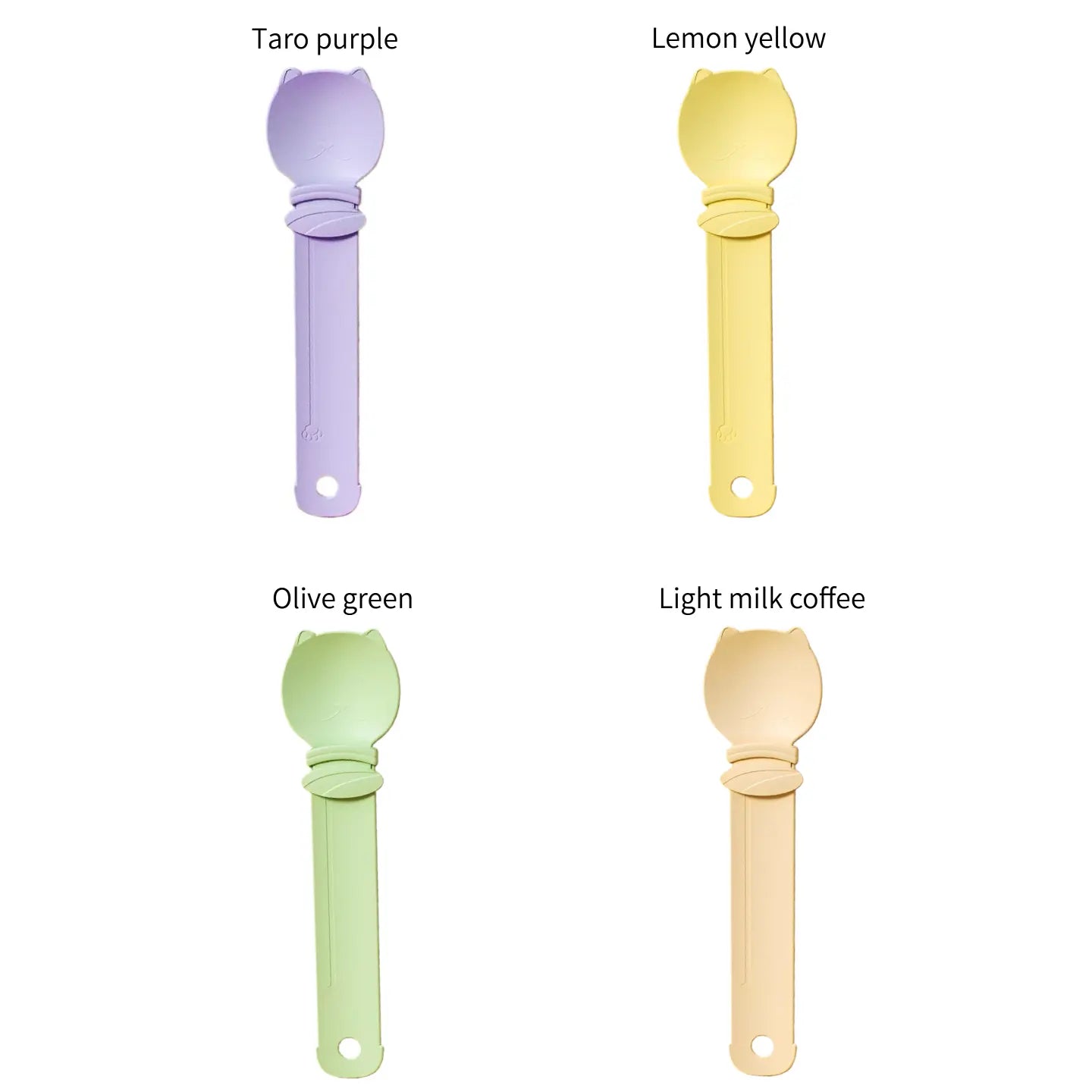 4 Pack Cat Strip Feeder Spoon - Wet Treats Dispense Squeeze Spoon for Cat Liquid Snack Lickable Feeding