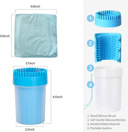 Dog Paw Cleaner Dog Brush Dog Grooming Portable Dog Paw Foot Washing Cup for Cats and Dogs