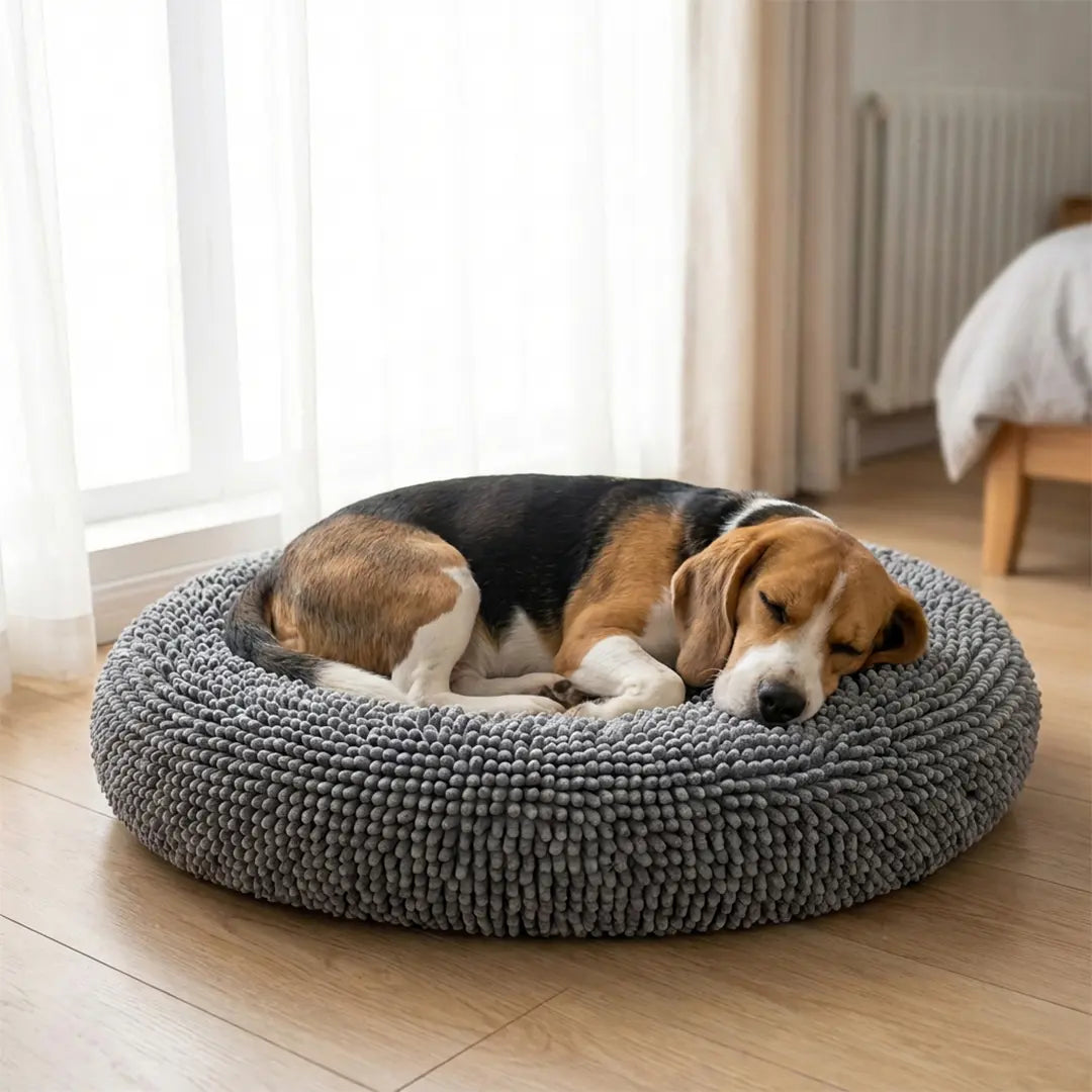 Muddy Mat Cloud K-9 Chenille Pet Bed - Round