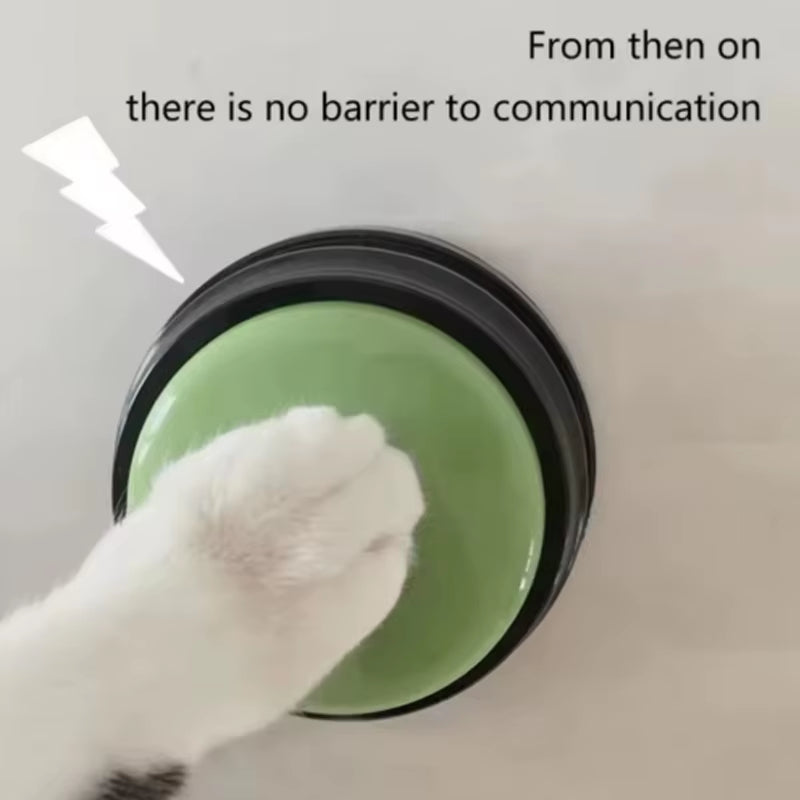 Hot Dog Communication Buttons Voice Recording Button for Pet Training 30 Second Record Playback Funny Gift for Talking
