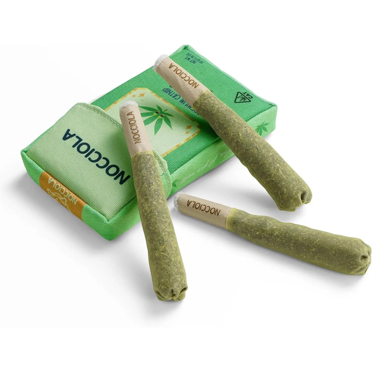 Nocciola 3 Pack Purr-Re-Roll Cat Toy Set, 100% Premium Cat Herb Filling, Natural Stimulation for Cats, Safe Teething & Kicker Toys, Perfect for Kittens