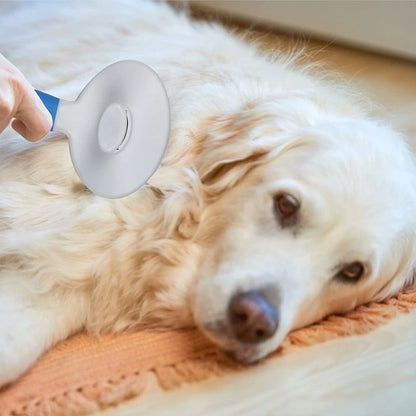 Professional Pet Grooming Brush, Self-Cleaning Deshedding Tool for Undercoat, Mats, and Knots - Suitable for All Hair Lengths