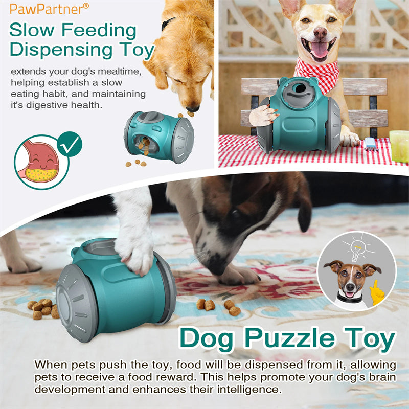 Interactive Dog Tumbler Toy - IQ-Enhancing Slow Feeder for Small to Medium Dogs and Cats, Ideal for Training and Balance Skills