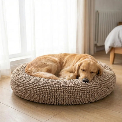 Muddy Mat Cloud K-9 Chenille Pet Bed - Round