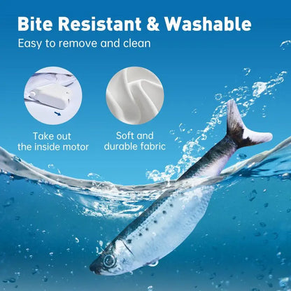 Ultra-Realistic Flopping Fish Cat Toys 3 Pack, Interactive Cat Toys for All Breeds, Tap-Activated 3 Flapping Mode, Sardine/Saury/Yellow Croaker, 7.1 Inches, with Catnip, Rechargeable,Interactive Pet Toys Tiktokshopspringglowup