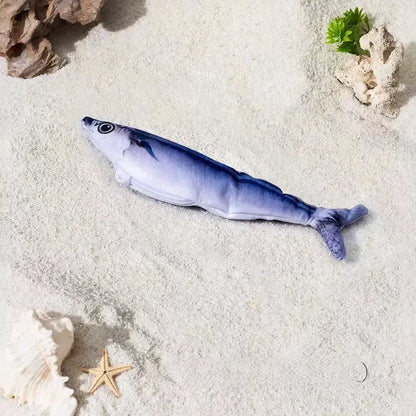Ultra-Realistic Flopping Fish Cat Toys 3 Pack, Interactive Cat Toys for All Breeds, Tap-Activated 3 Flapping Mode, Sardine/Saury/Yellow Croaker, 7.1 Inches, with Catnip, Rechargeable,Interactive Pet Toys Tiktokshopspringglowup