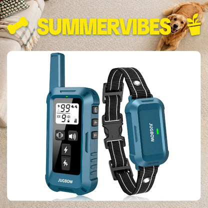 Jugbow Dog Collar - 4200FT Dog Collar with Remote, IPX8 Waterproof Electric Collar with 4 Training Modes, Outdoor Rechargeable E-Collar-Dt68 #Summervibes #Petlovers