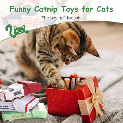 Nocciola 3 Pack Purr-Re-Roll Cat Toy Set, 100% Premium Cat Herb Filling, Natural Stimulation for Cats, Safe Teething & Kicker Toys, Perfect for Kittens