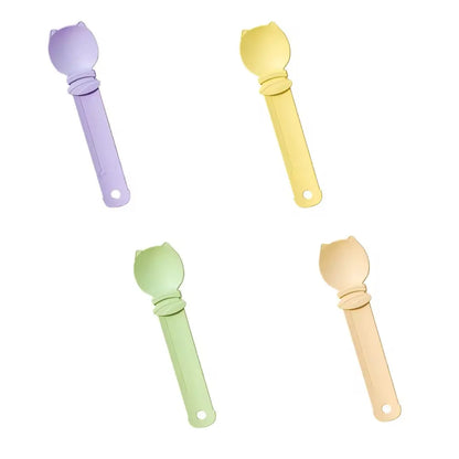 4 Pack Cat Strip Feeder Spoon - Wet Treats Dispense Squeeze Spoon for Cat Liquid Snack Lickable Feeding