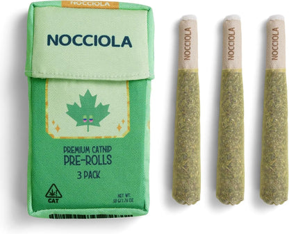Nocciola 3 Pack Purr-Re-Roll Cat Toy Set, 100% Premium Cat Herb Filling, Natural Stimulation for Cats, Safe Teething & Kicker Toys, Perfect for Kittens
