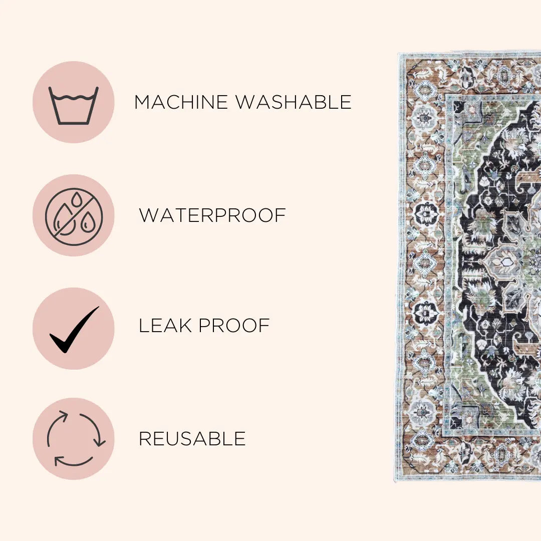 Lovewag Pets Washable Dog Pads - Pack of 2, Eco-Friendly & Leak-Proof Design, Multi-Design Options: Sage Forest, Marmalade Sunshine, Moonlit Night, Rustic Terracotta, 16" X 24" & 36" X 48"& 28" X 41"