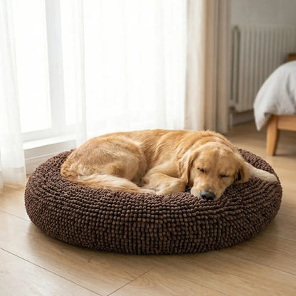 Muddy Mat Cloud K-9 Chenille Pet Bed - Round