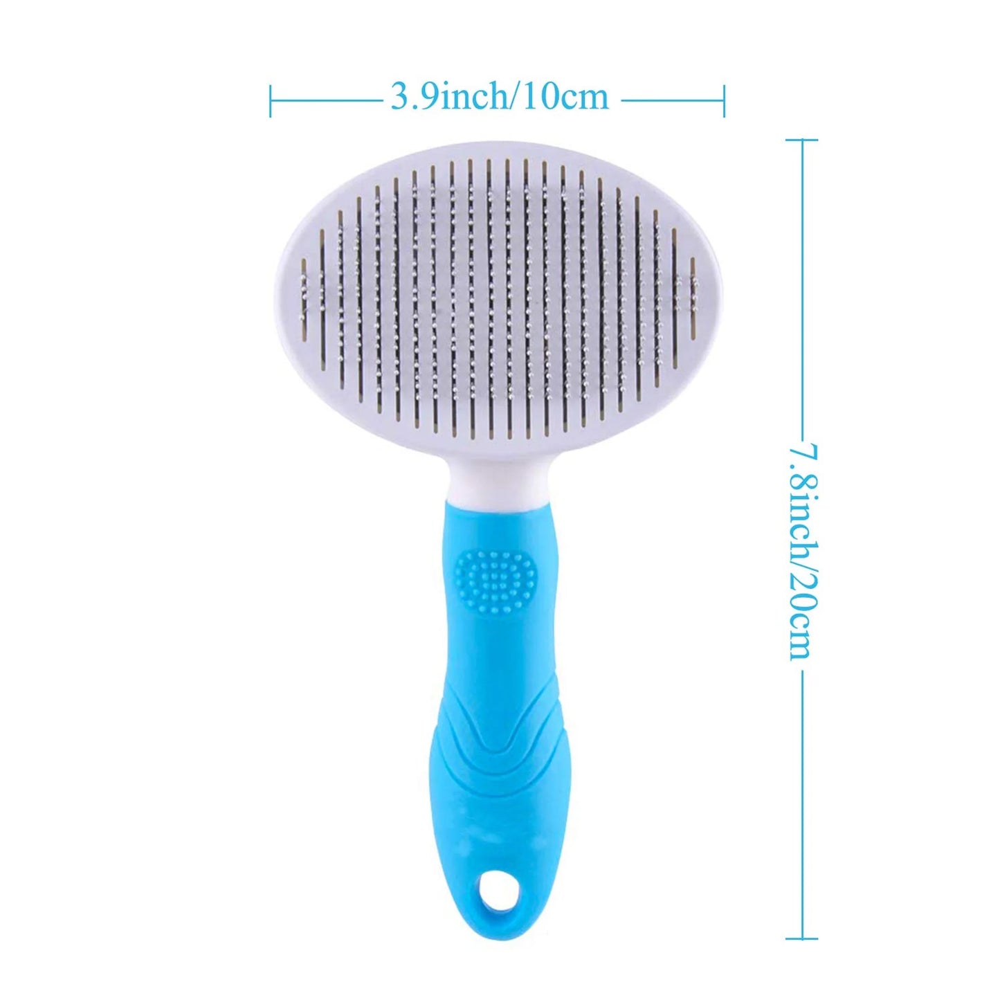 Professional Pet Grooming Brush, Self-Cleaning Deshedding Tool for Undercoat, Mats, and Knots - Suitable for All Hair Lengths