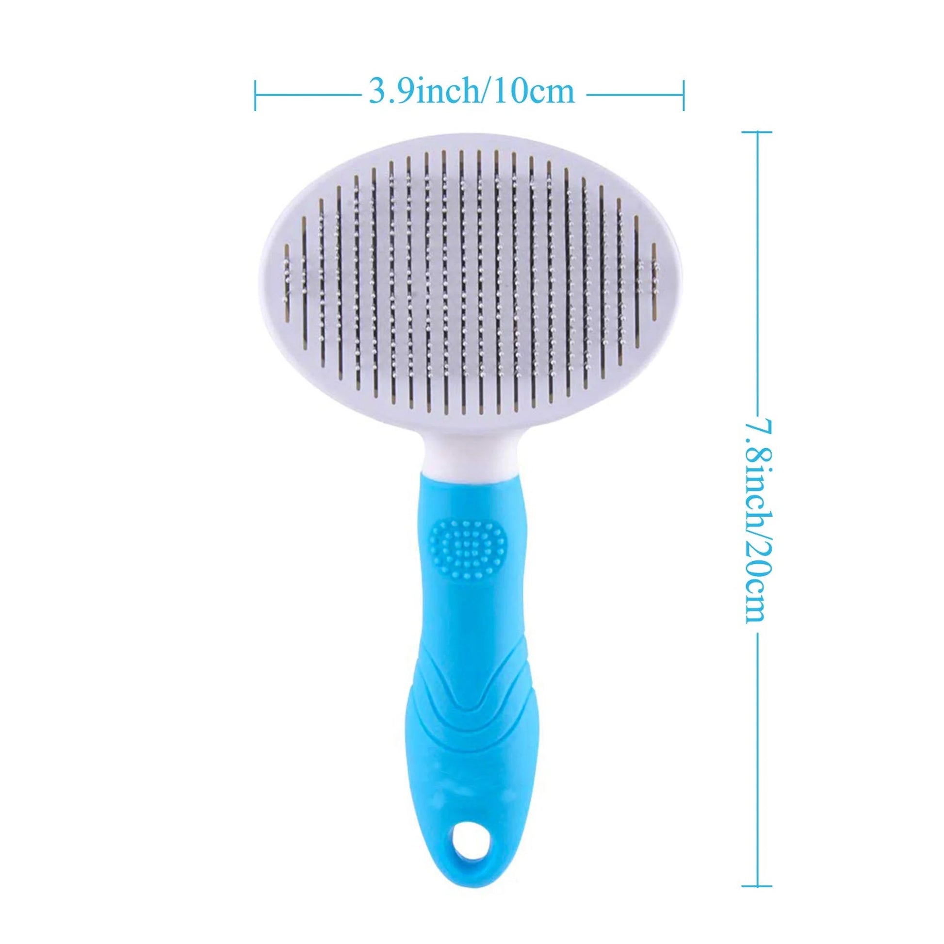 Professional Pet Grooming Brush, Self-Cleaning Deshedding Tool for Undercoat, Mats, and Knots - Suitable for All Hair Lengths
