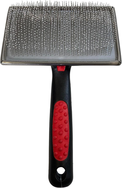 Paw Brothers Professional Grade Soft Pin Flat Slicker Brush for Large Dogs - X-Large with Coated Tips for Gentle Grooming, Effective Tangle and Mat Removal, Maximum Coverage